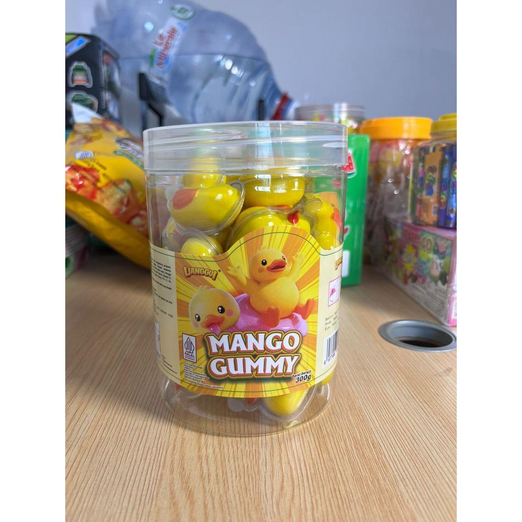 Permen Bebek Mango Gummy Lianggui 1 Toples Isi 30 Pcs
