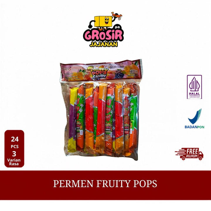 Permen Fruit Pops Aneka Rasa Buah Sweetme isi 24 pcs