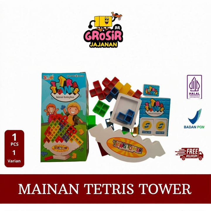 Mainan Anak Tetris Tower SNI
