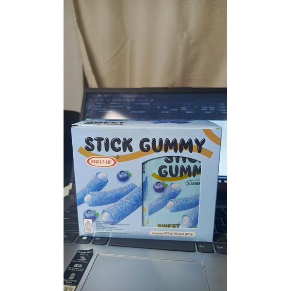 Stick Gummy Rasa Stroberi Blueberry Mango Sweet Me isi 30 Pcs
