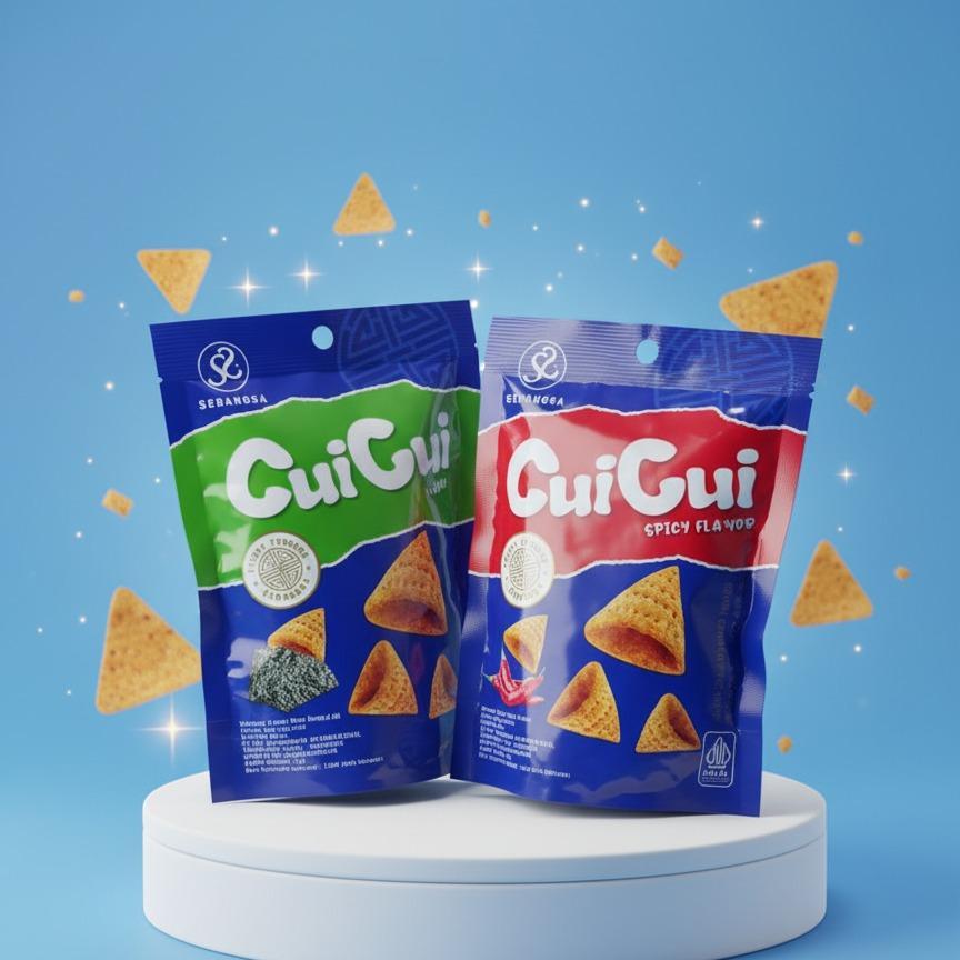 Cui Cui Snack Rasa Rumput Laut Seaweed & Spicy Flavor Sebangsa
