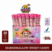 Marshmallow Panjang Sweet Candy Rasa Strawbery isi 30 pcs