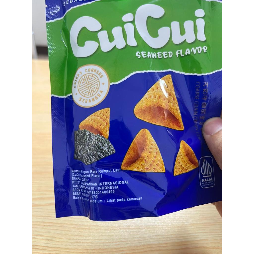 Cui Cui Snack Rasa Rumput Laut Seaweed & Spicy Flavor Sebangsa