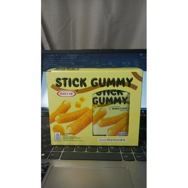 Stick Gummy Rasa Stroberi Blueberry Mango Sweet Me isi 30 Pcs