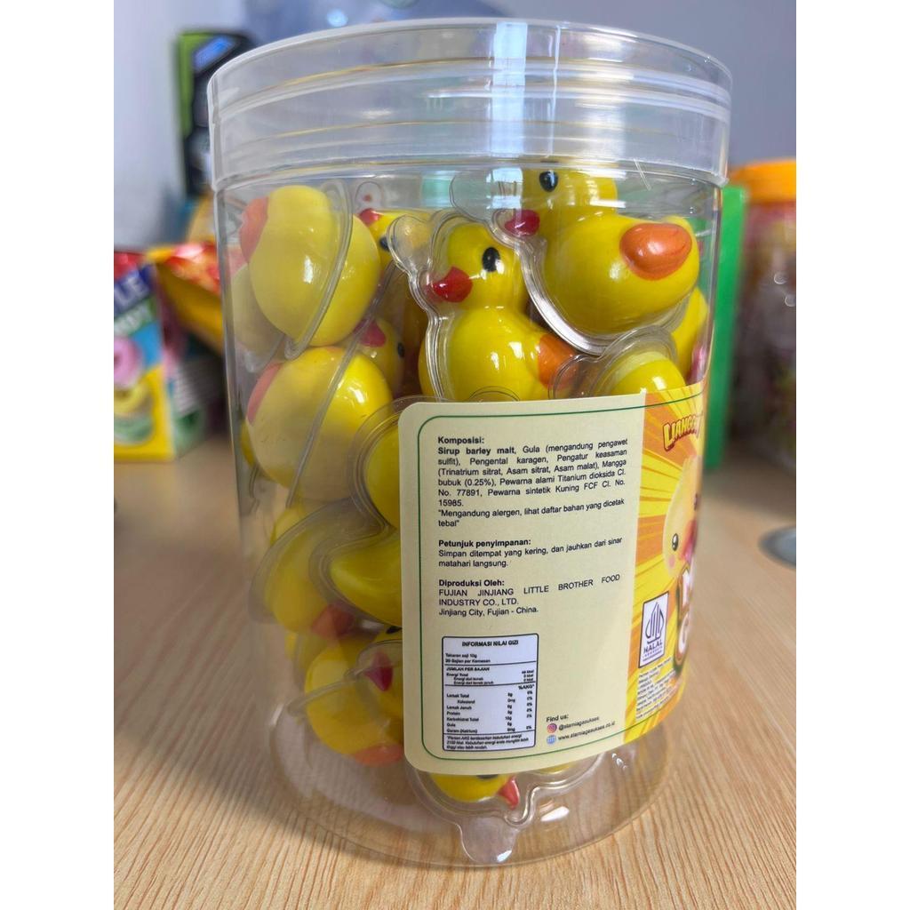 Permen Bebek Mango Gummy Lianggui 1 Toples Isi 30 Pcs