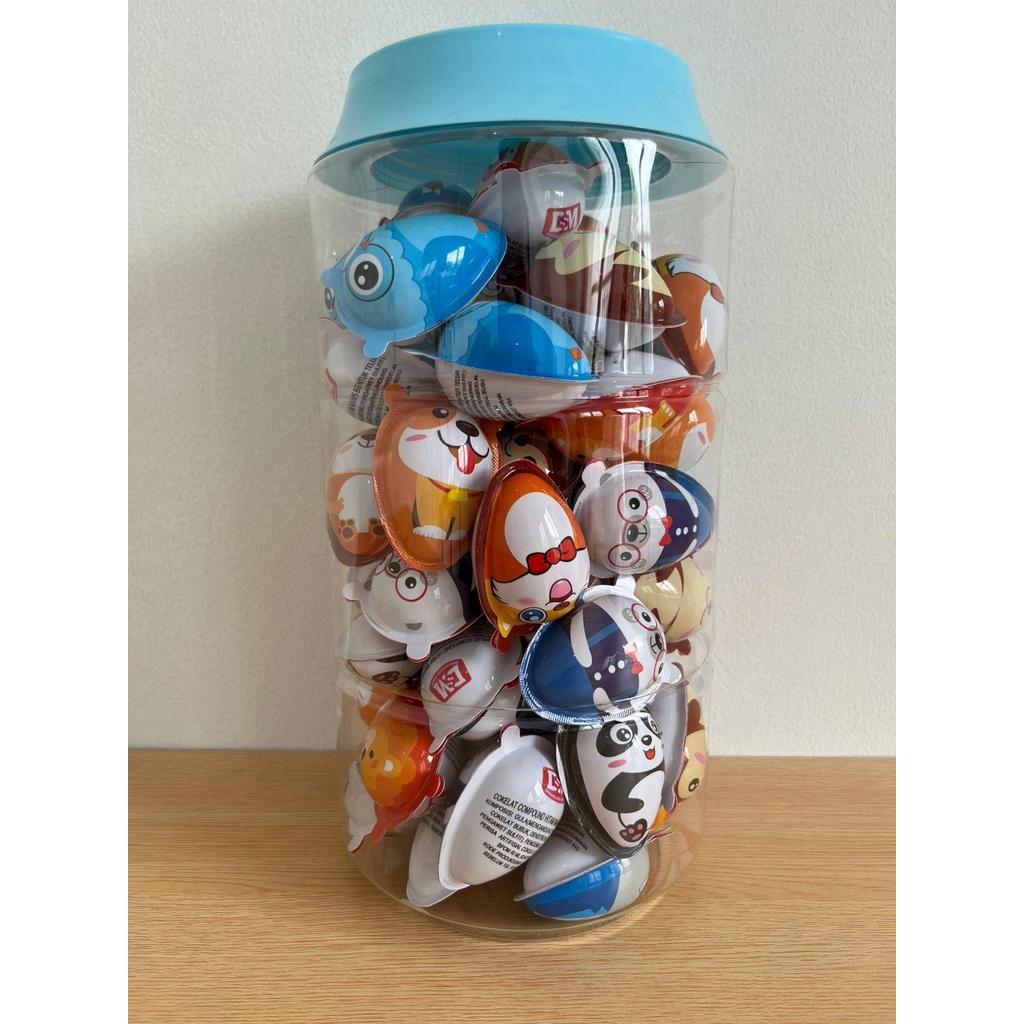 Cokelat Compound Viral Toy Egg Lianggui 60 pcs