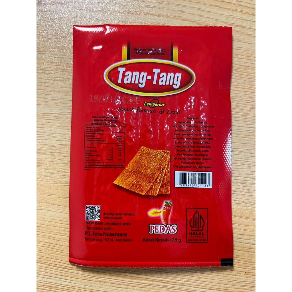 Snack Lembaran Renyah & Lezat Tang Tang isi 8 pcs