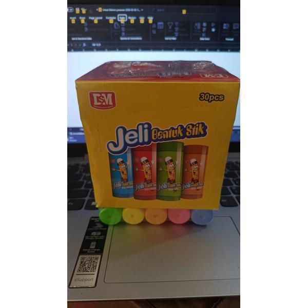 Jeli Bentuk Stik Rasa Anggur  Jeruk Apel Stroberi DSM isi 30