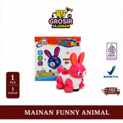 Barang Obral !! Mainan Anak Funny Animal Bentul Kelinci Besar  HKR