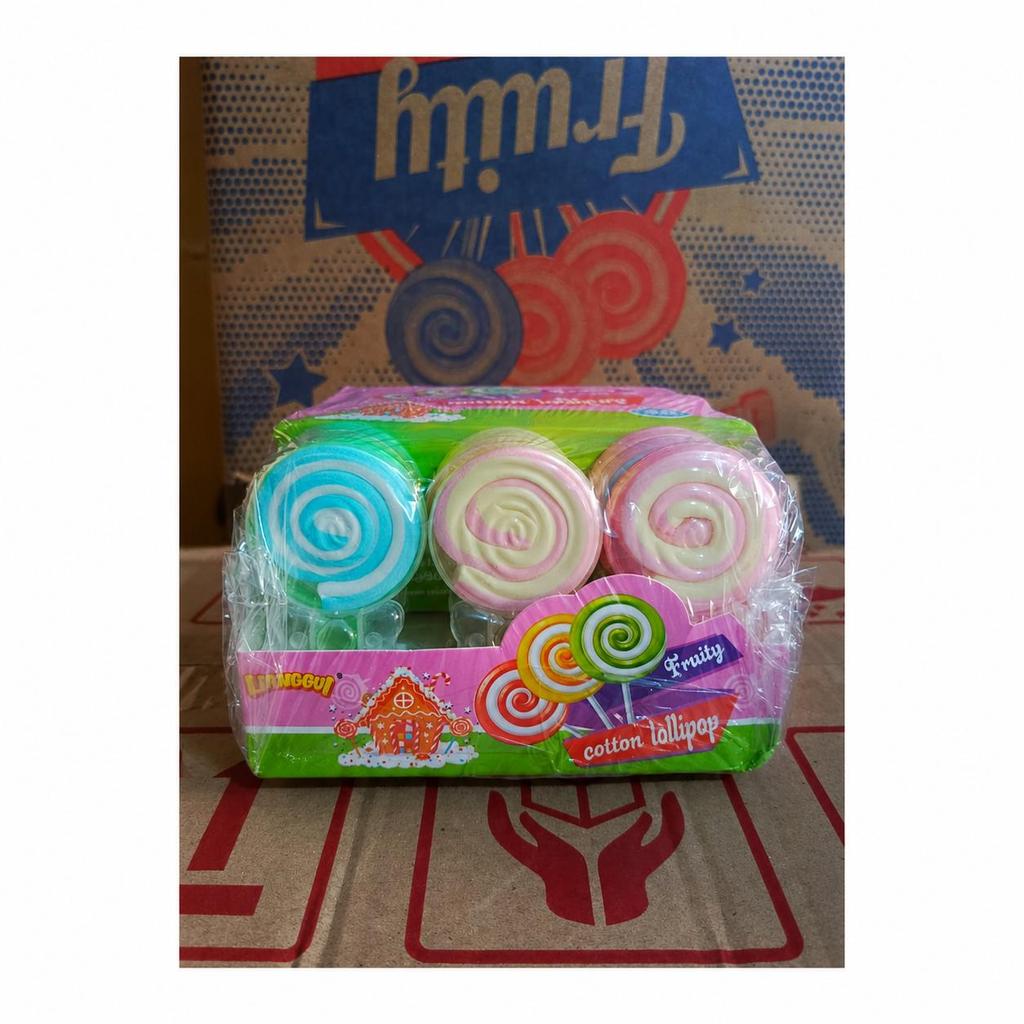 Marshmallow Cotton Rasa Anggur Nanas Apel Jeruk Stroberi Lianggui isi 30 pcs