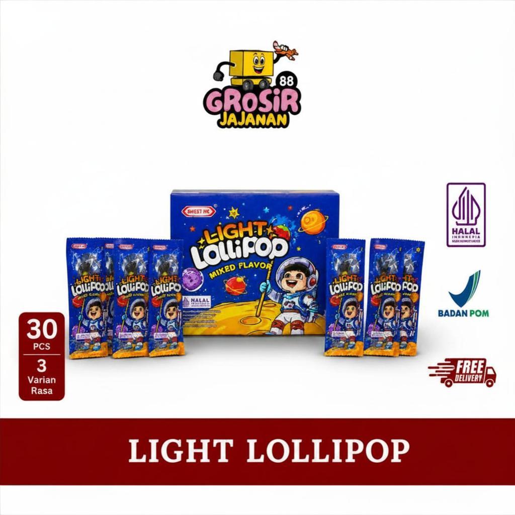 Permen Light Lollipop Aneka Rasa Buah Sweet Me isi 30 Pcs