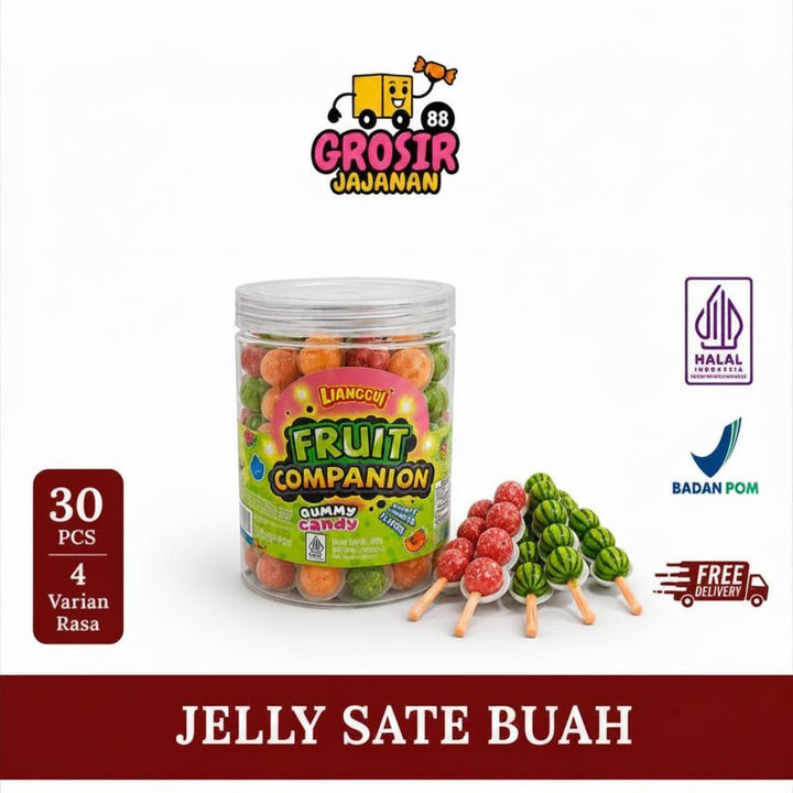 Permen Lunak Gummy Candy Fruit Companion Aneka Rasa Buah isi 30 Pcs