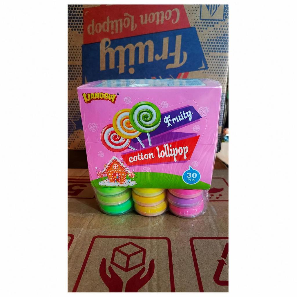 Marshmallow Cotton Rasa Anggur Nanas Apel Jeruk Stroberi Lianggui isi 30 pcs