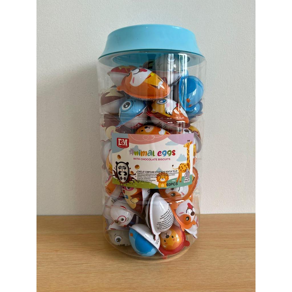 Cokelat Compound Viral Toy Egg Lianggui 60 pcs