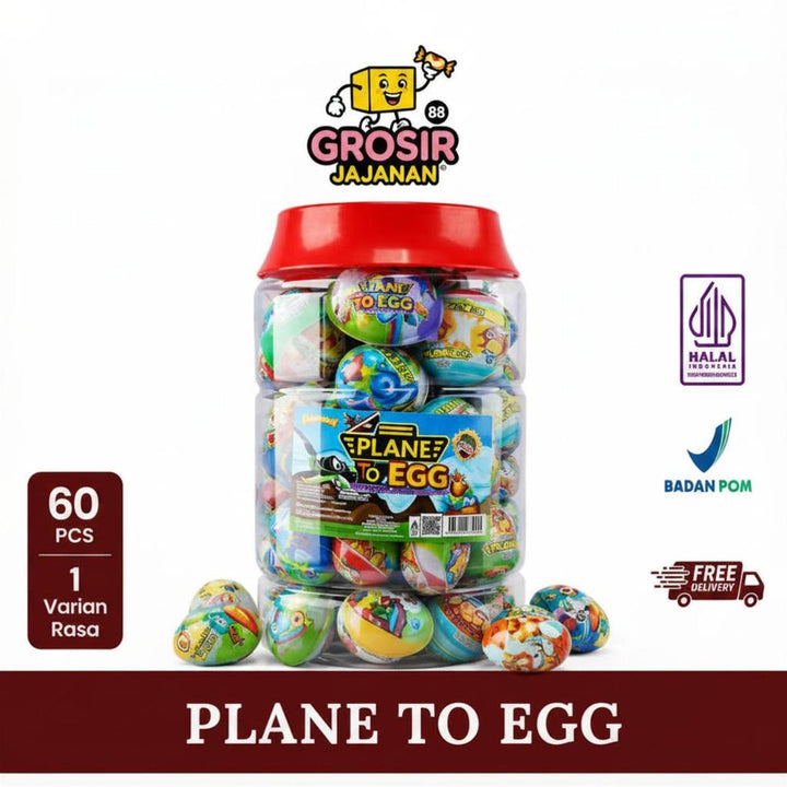 Cokelat Compound Viral Toy Egg Lianggui 60 pcs