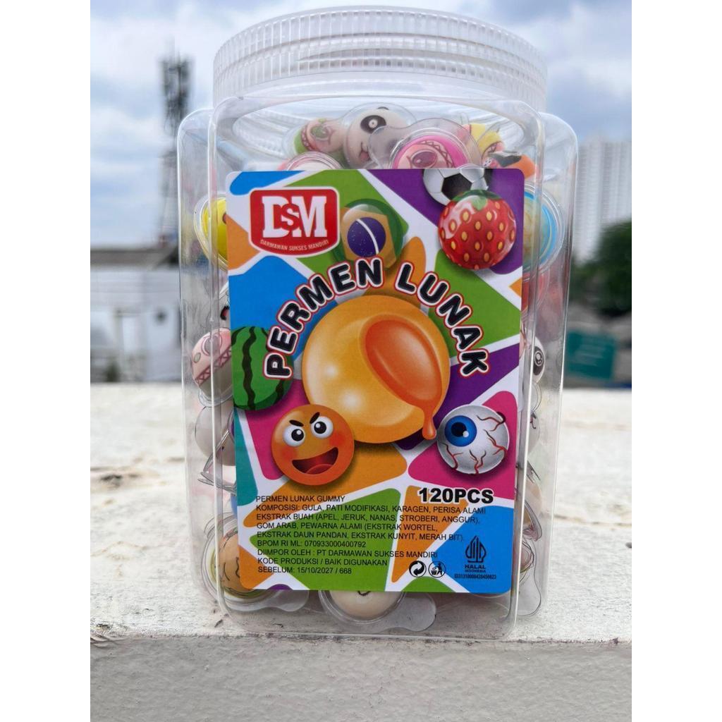 Permen Lunak Bentuk Bola Mata mini DSM isi 120 pcs