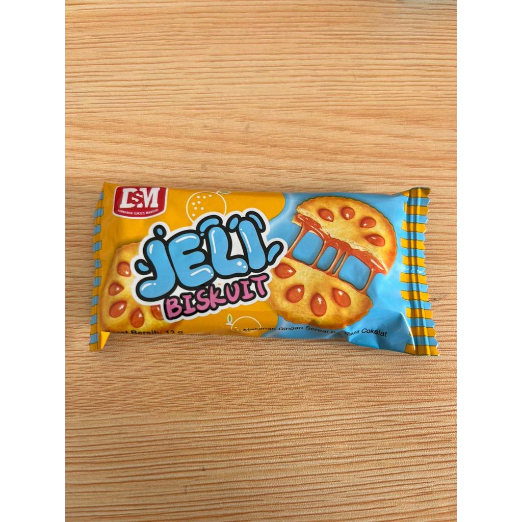 Snack Jeli Biskuit Sereal Bar Rasa Cokelat DSM isi 30 pcs