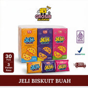 Snack Jeli Biskuit Sereal Bar Rasa Cokelat DSM isi 30 pcs