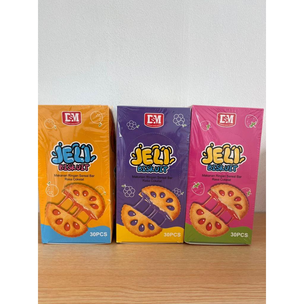 Snack Jeli Biskuit Sereal Bar Rasa Cokelat DSM isi 30 pcs