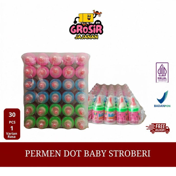 Permen Dot Baby Rasa Stroberi PPA isi 30 pcs