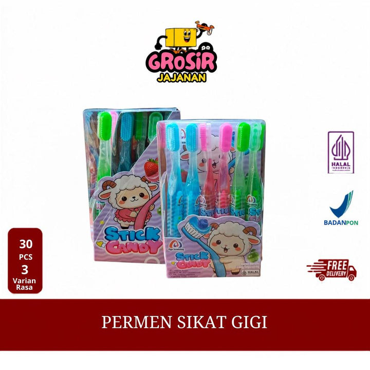 Permen Sikat Gigi Tiga Kambing isi 30 pcs