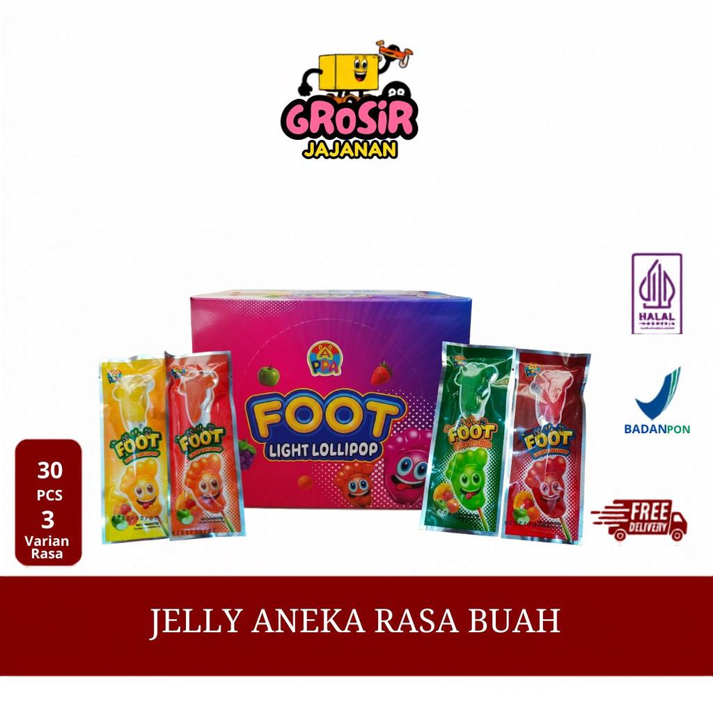 Permen Light Lollipop Foot PPA isi 30 pcs