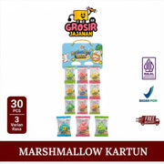 Marsmallow Aneka Bentuk Kartun Tiga Kambing isi 30 Pcs