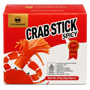 SNACK Latio Crab Stick Yujiaweng Rasa Original Bbq Mala Spicy isi 30 pcs