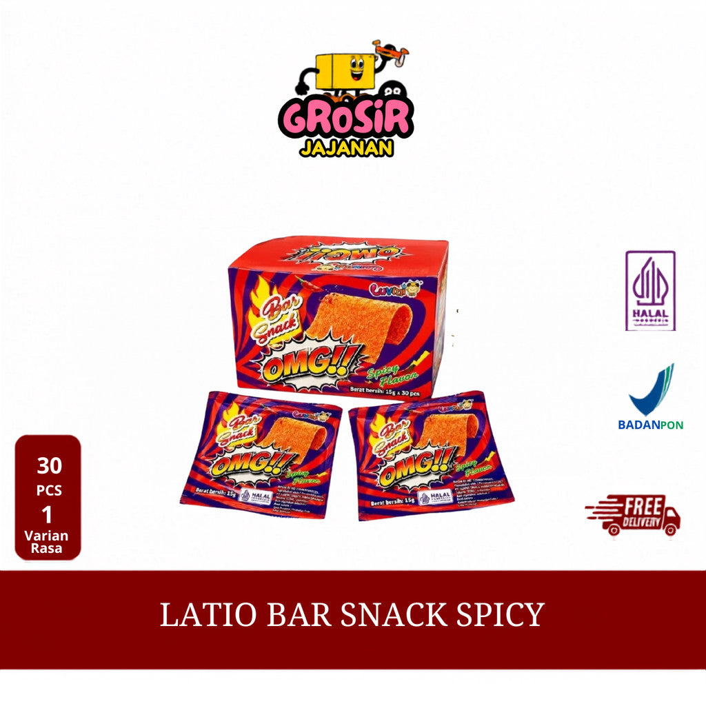 SNACK Latio OMG Bar Spicy Luvmi isi 30 pcs