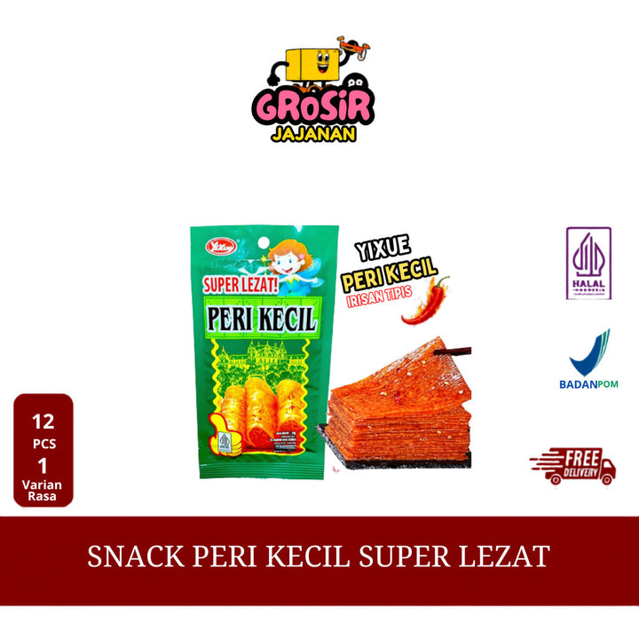 SNACK Konjac Latio Peri Kecil Rasa Pedas Yixue isi 12 pcs