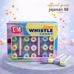 Permen Keras Lollipop Whistle Rasa Jeruk Anggur Stroberi DSM isi 30 pcs