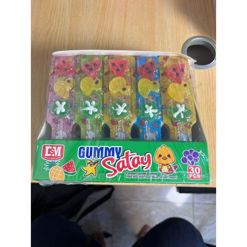 Permen Lunak Gummy Satay Aneka rasa Buah DSM isi 30 pcs