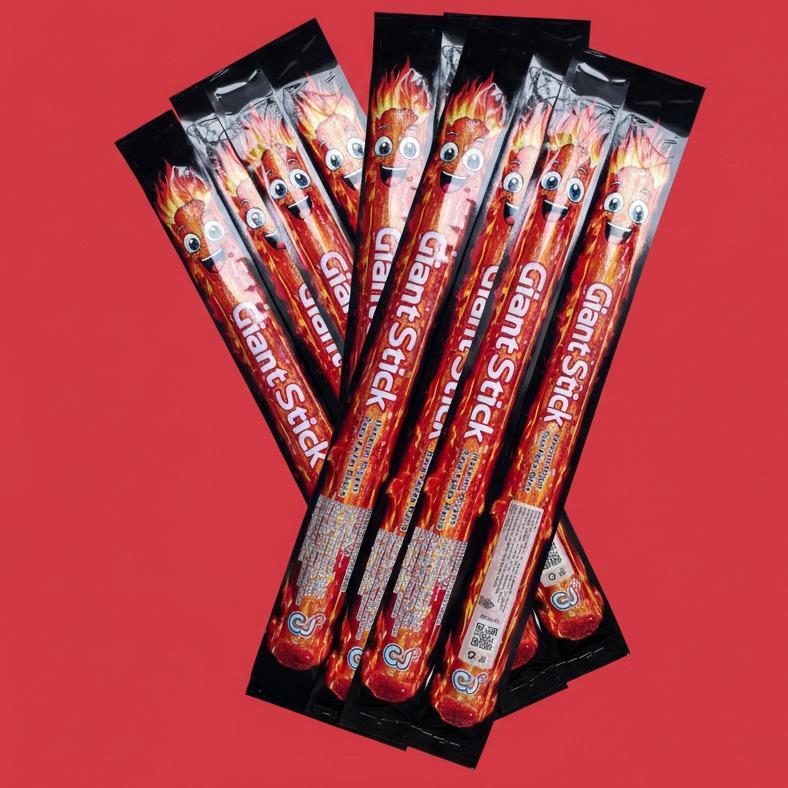Snack Giant Stick Rasa Pedas Manis C&J 20 pcs