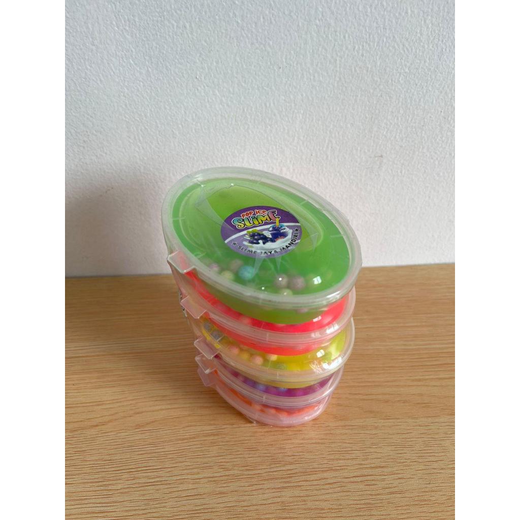Mainan Slime Oval 5 PCS Cocok untuk Anak