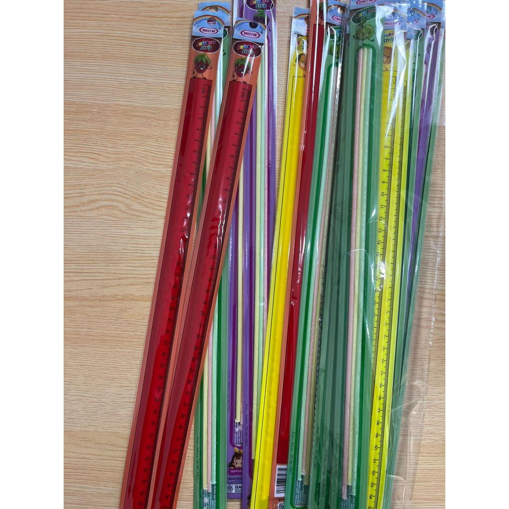 Snack Jeli Penggaris Rainbow Sweetme isi 30 PCS