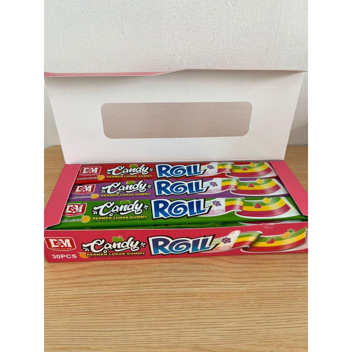 Permen Candy Roll 30 PCS - Permen Lunak Gummy Rasa Segar