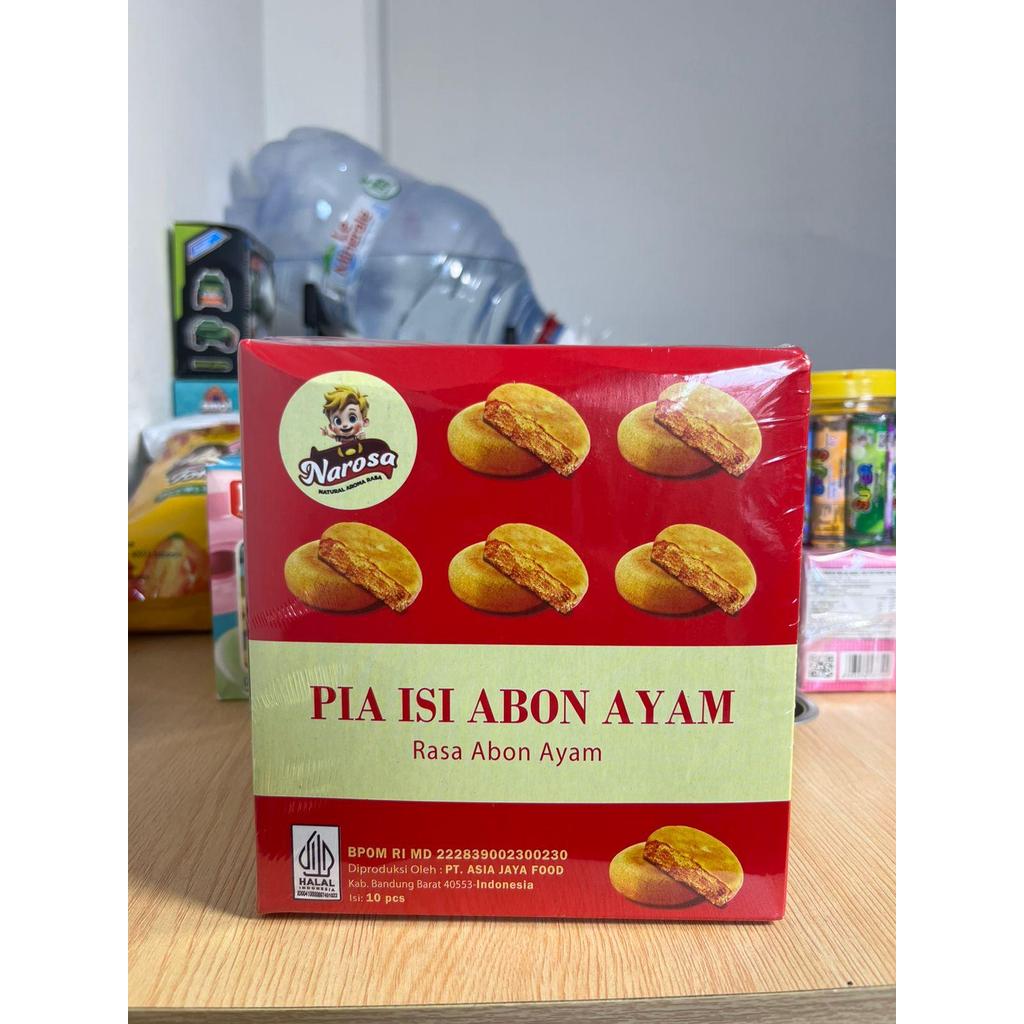 Snack Pia Isi Abon Ayam Narosa 10 pcs