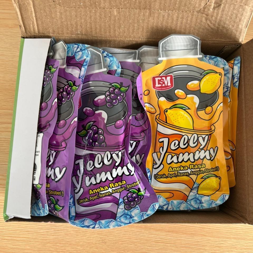 JELLY YUMMY ANEKA RASA MINUMAN ANAK ANAK 30 PCS Paket Hemat Variasi Rasa Praktis dan Lezat Ideal untuk Anak