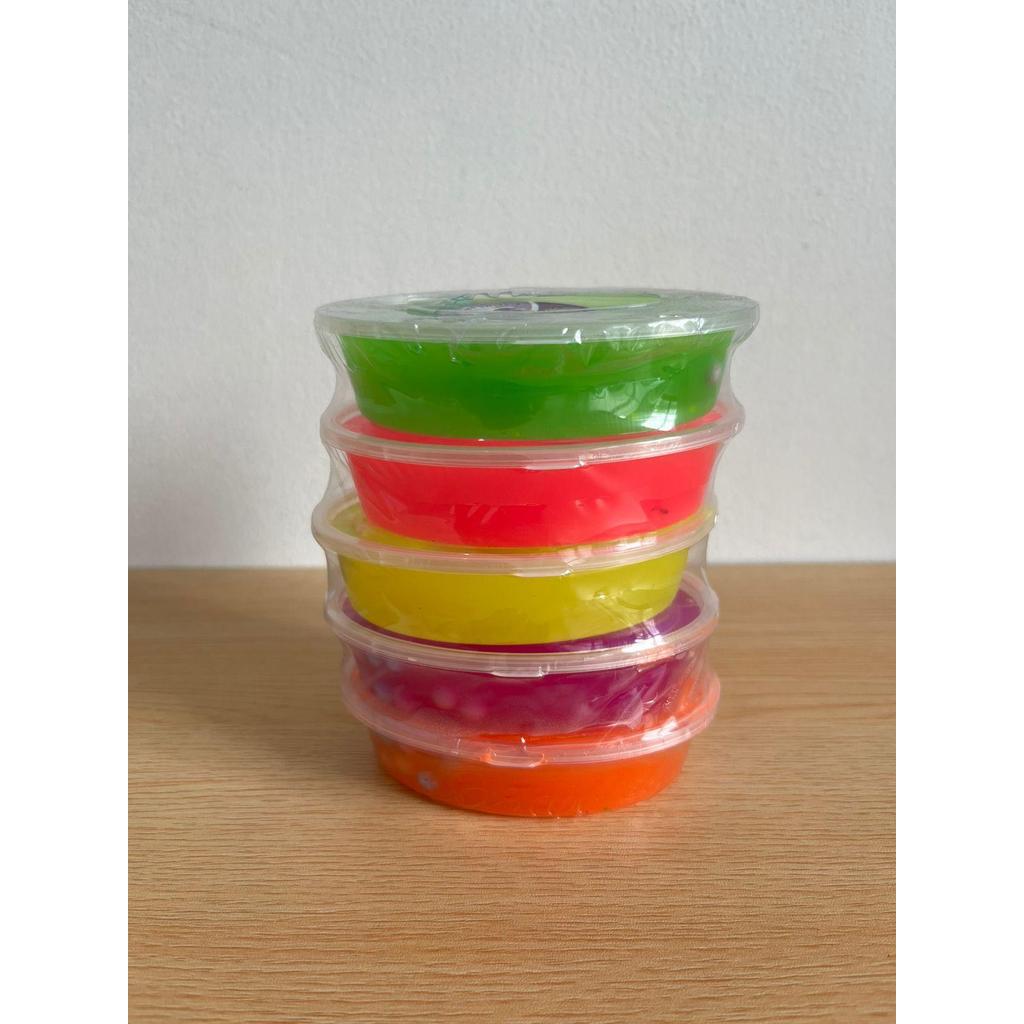 Mainan Slime Oval 5 PCS Cocok untuk Anak