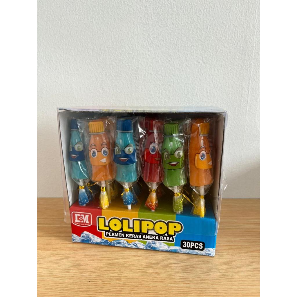 Permen Lollipop Keras Aneka Rasa DSM isi 30 pcs