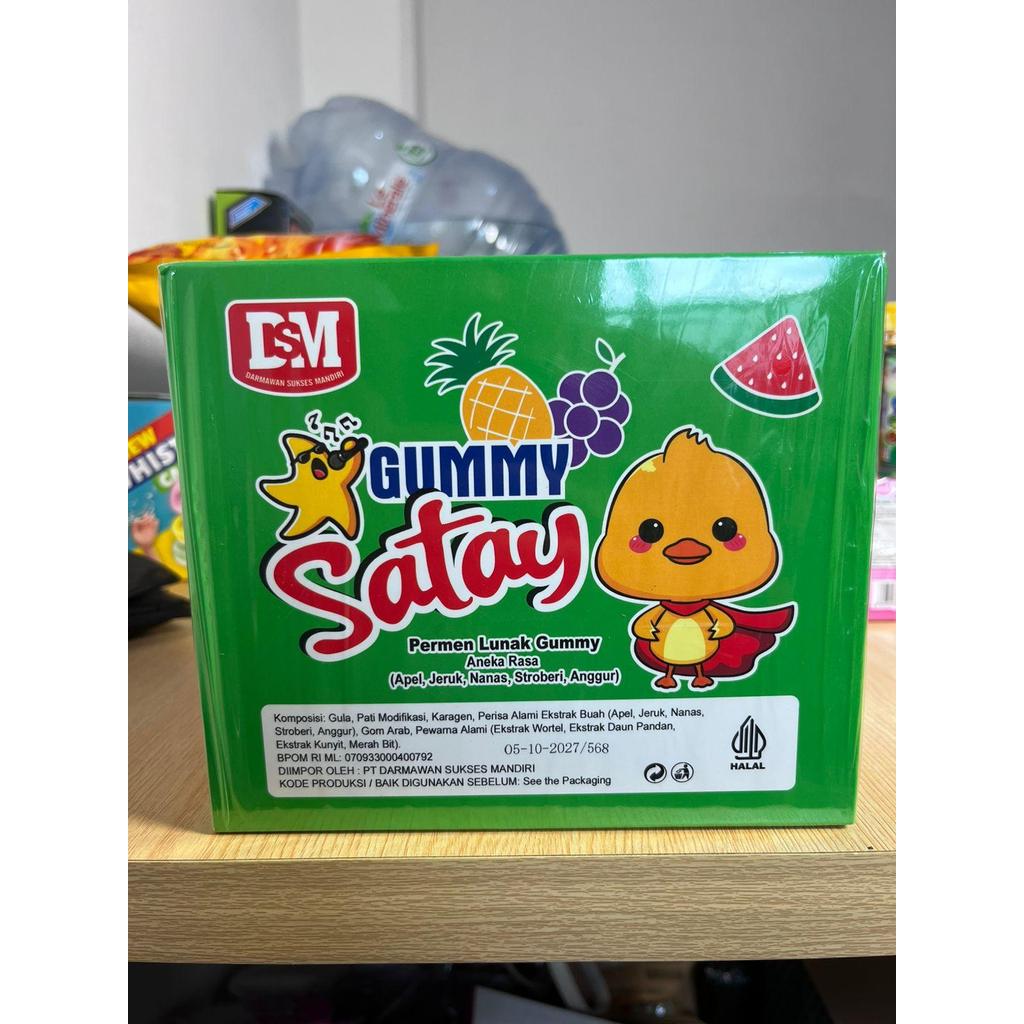 Permen Lunak Gummy Satay Aneka rasa Buah DSM isi 30 pcs