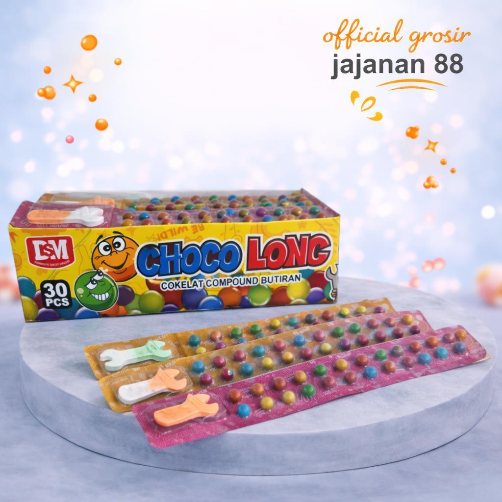 Cokelat Compound Butiran Choco Long DSM isi 30 pcs