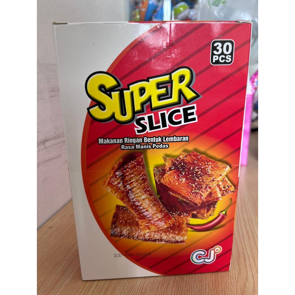 Snack Lembaran Super Slice Rasa Manis Pedas C&J 30 Pcs