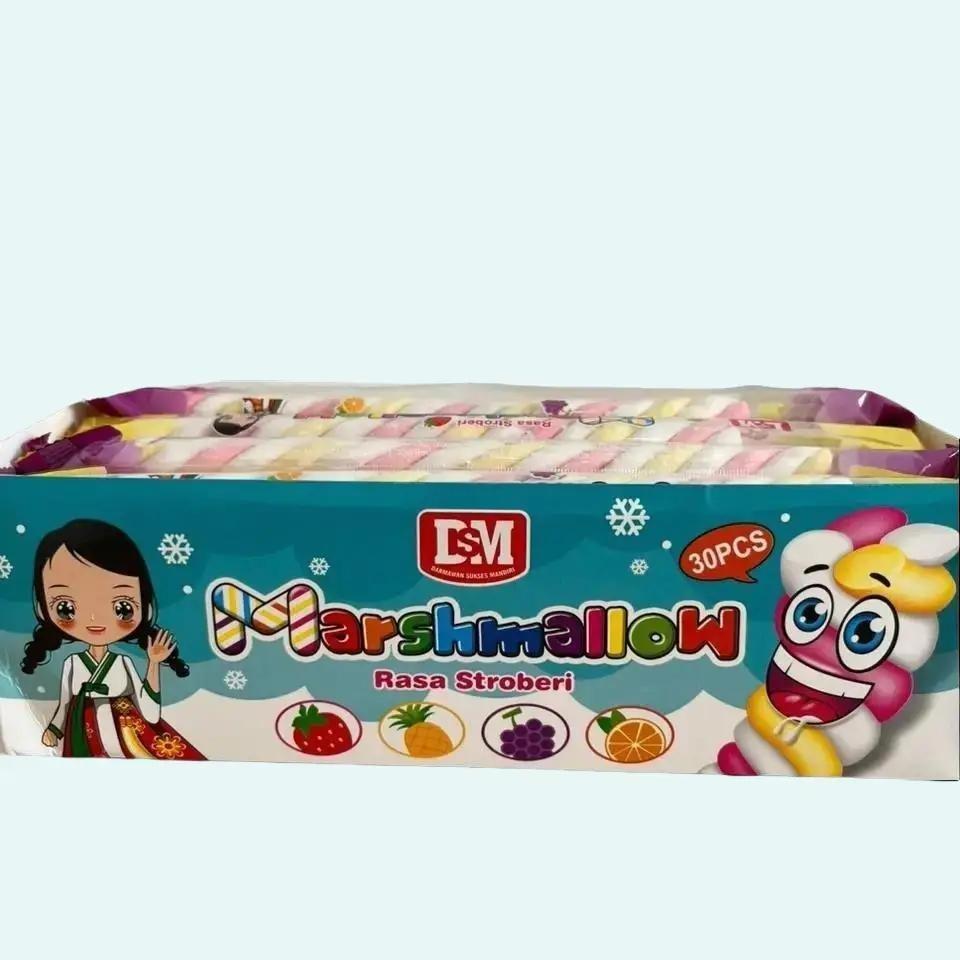 Marshmallow Panjang Rasa Stroberi 30 PCS