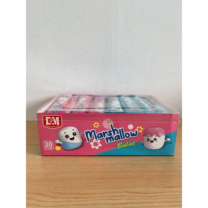Marshmallow Bulat Manis Isi 30 PCS Rasa Lezat Bentuk Bulat Cocok untuk Camilan Sehari-hari