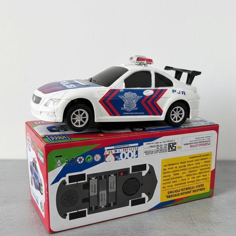 Mainan Mobil Polisi Indonesia HKR 1 PCS (Tidak Termasuk Baterai)