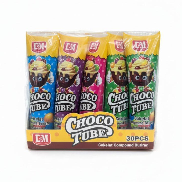 Cokelat Compound Butiran Choco Tube DSM isi 30 pcs