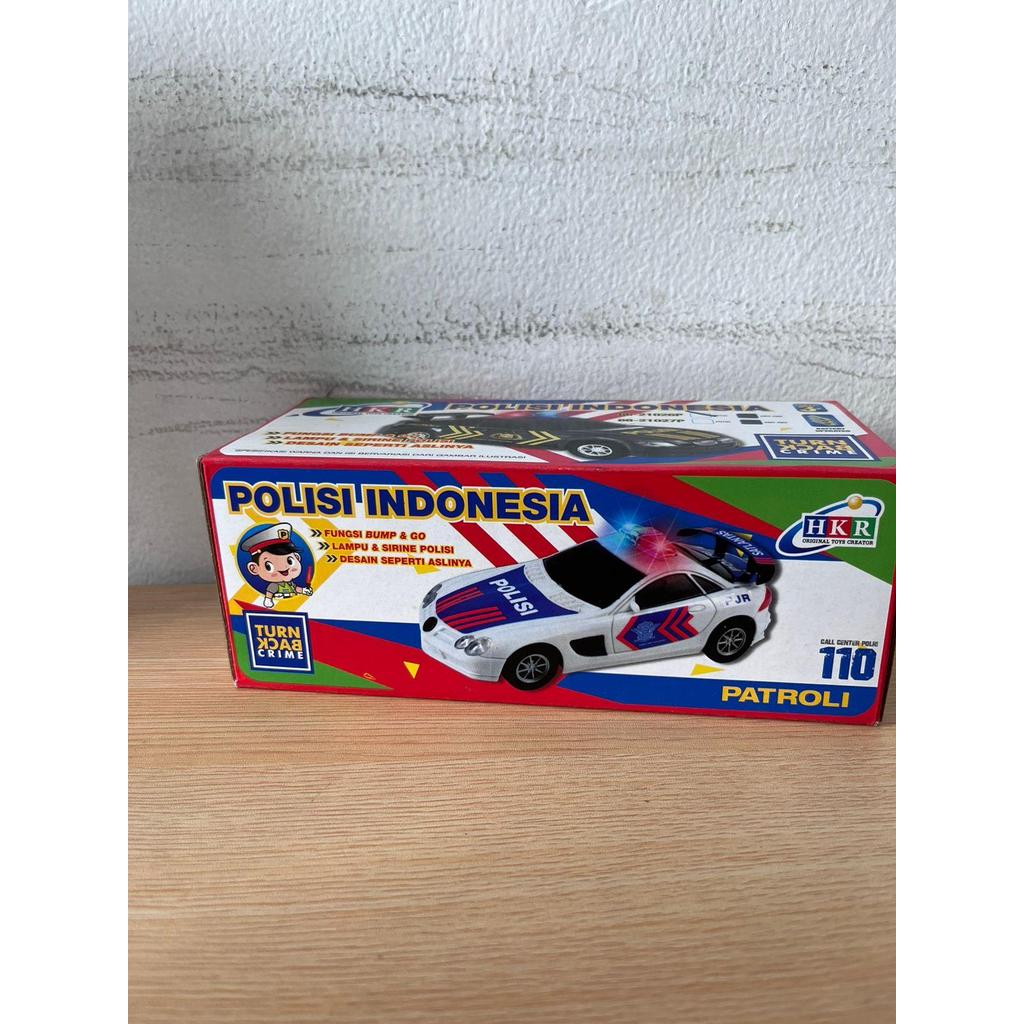 Mainan Mobil Polisi Indonesia HKR 1 PCS (Tidak Termasuk Baterai)