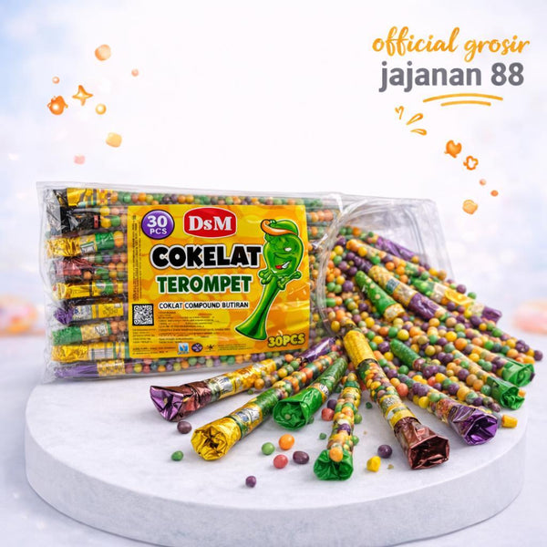 Cokelat Compound Butiran Terompet DSM isi 30 pcs