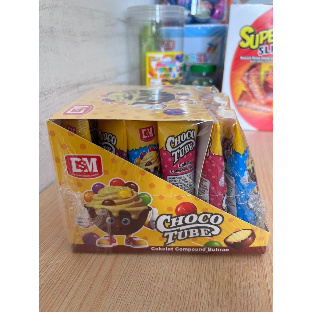 Cokelat Compound Butiran Choco Tube DSM isi 30 pcs